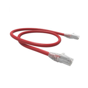 Cabo De Rede Patch Cord Vermelho U/Utp Cat6 cmx T568A/B 0,5 Metros