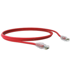 Cabo De Rede Patch Cord Vermelho U/Utp Cat6 cmx T568A/B 1,5 Metros