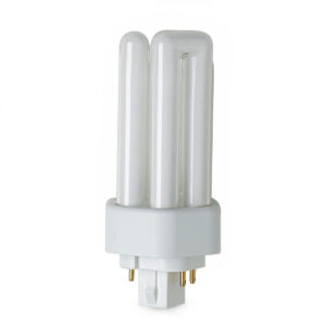 Lâmpada Fluorescente Compacta 3U 18W Não Integrada 2 Pinos Gx24D-2 2700K Luz Amarela