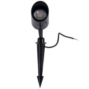 Luminária Espeto Led Jardim Articulável Preto 7W Bivolt Verde 560Lm 160X80Mm 9694
