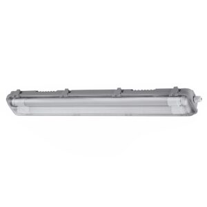 Luminária Hermetica Tubular Led Sobrepor 9W 2Xg5/G8 Cinza Ip65