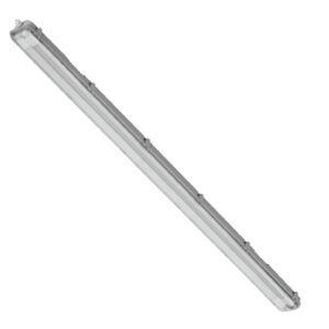 Luminária Hermetica Tubular Sobrepor 1X14/16/18/20W G5/G13 Cinza