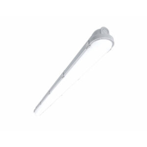 Luminária Hermética Led Sobrepor 29W 220-240V 6500K Luz Branca Cinza Difusor Policarbonato 4000Lm Ip65