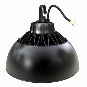 Luminária Industrial Highbay Led Preto 80W Bivolt 6500K Luz Branca Facho Fechado