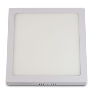 Luminária Painel Led Sobrepor Quadrado Branco 24W Bivolt 4000K Branco Neutro 1850Lm