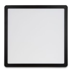 Luminária Painel Led Sobrepor Quadrado Preto 24W Bivolt 4000K Luz Branca 2040Lm
