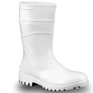 Bota de Pvc Flex Cano Curto Com Forro Branca CA 37456