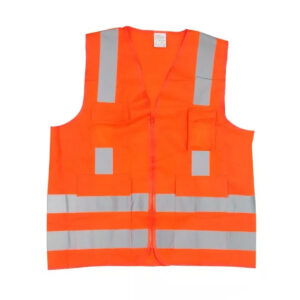 Colete Xg-4 Bolsos Laranja Rfx Refletivo Fech Ziper