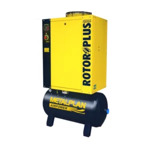 Compressor Parafuso 15HP 56 Pés 9 Bar 163 Litros 220V Trifásico ROTOR PLUS METALPLAN