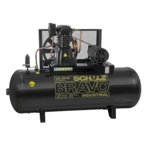 Compressor de Ar 25 Pés 175 Psi 250 Litros Trifásico Bravo Industrial 922.7799-0 CSL25BR/250L SCHULZ