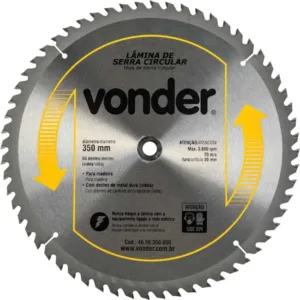 Lâmina de Serra Circular com 60 Dentes 350X30 4650350600 VONDER