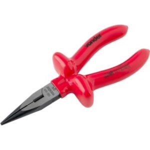 Alicate bico meia cana reto 6", com isolação até 1.000 V, VONDER 36.26.060.609