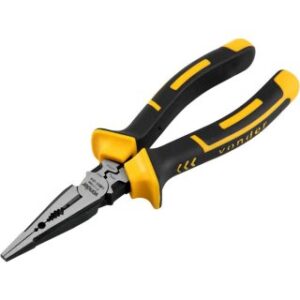 Alicate bico meia-cana reto 7", para eletricista, com isolação até 1.000 V, VONDER 36.62.007.100