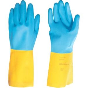 Luva de látex/neoprene G amarela e azul LNV 400 Vonder 70.85.000.300
