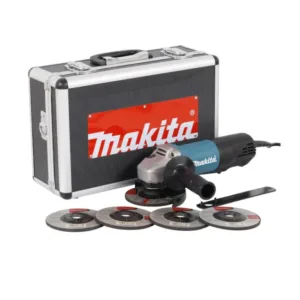 Esmerilhadeira Angular 4.1/2" 115mm 840W com 5 Discos e Maleta Makita: 9557HPGX2