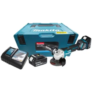 Esmerilhadeira Angular 5" 125mm 18V 5.0Ah com 2 Baterias Carregador Bivolt e Maleta Makita: DGA517RTJ