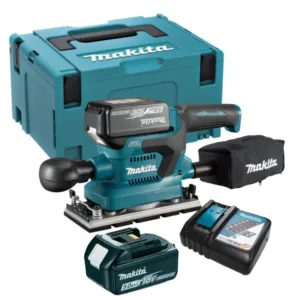 Lixadeira Orbital 93 x 228mm 18V com 2 Baterias 5.0Ah Carregador 110V/220V e Maleta Makita: DBO380RTJ