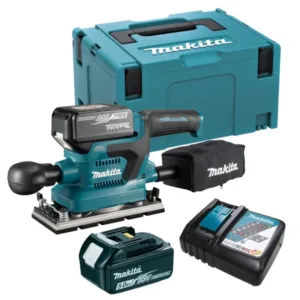 Lixadeira Orbital 93 x 228mm 18V com 2 Baterias 5.0Ah Carregador 110V/220V e Maleta Makita: DBO381RTJ