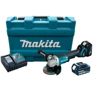 Esmerilhadeira Angular 5" 125mm 18V 3.0Ah com 2 Baterias Carregador Bivolt e Maleta Makita: DGA505RFE