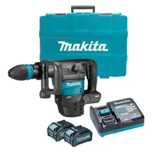Martelo Rompedor 9.4 joules 2 Baterias 40V 4.0Ah SDSMAX Carregador e Maleta Makita: HM001GM202