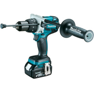 Furadeira Parafusadeira de Impacto a Bateria 18V Li-Ion Carregador 2 Baterias 3.0Ah e Maleta Makita: DHP481RFE