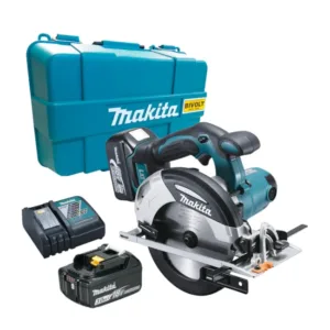 Serra Circular 6.1/2" 2 Baterias 18V 3.0Ah 3.100 RPM Carregador Bivolt e Maleta Makita: DHS630RFE