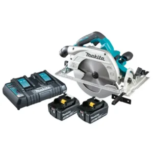 Serra Circular 9.1/4" 235mm 2 Baterias 18V 5.0Ah 4.500 RPM com Carregador Makita: DHS901PT2