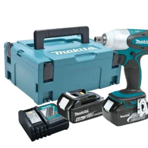 Chave de Impacto 1/2" 230 N.m 2 Baterias 4.0Ah 18V Com Carregador e Maleta Makita: DTW251RMJ