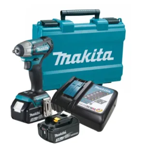 Chave de Impacto Brushless 3/8" 180NM 2 Baterias 3.0Ah 18V Carregador e Maleta Makita: DTW180RFE