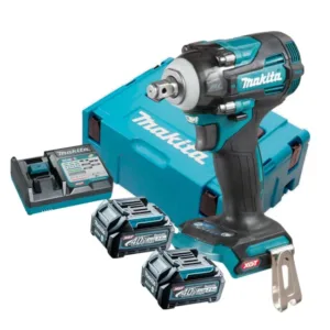 Chave de Impacto 1/2" 350Nm 40V com 2 Baterias 2.5Ah Carregador Bivolt e Maleta Makita: TW004GD201