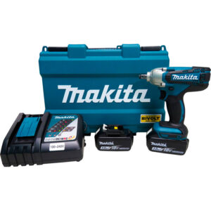Chave de Impacto 1/2" 190Nm 2 Baterias 3,0Ah 18V Com Carregador e Maleta Makita: DTW190RFE