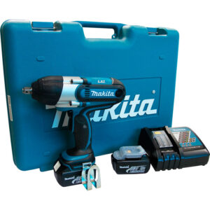 Chave de Impacto 1/2" 440Nm 2 Baterias 3,0Ah 18V Com Carregador e Maleta Makita: DTW450RFE