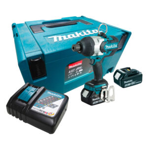 Chave de Impacto Brushless 7/16" 800Nm 2 baterias 5,0 Ah 18V Carregador e Maleta Makita: DTW800RTJ