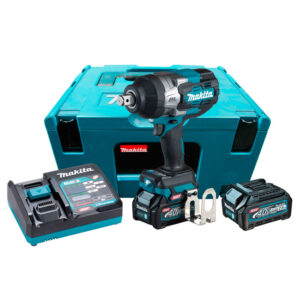 Chave de Impacto 3/4" 1800Nm 40V com 2 Baterias 2.5Ah Carregador Bivolt e Maleta Makita: TW001GD201