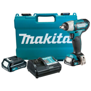 Chave de Impacto 1/2" 145Nm 12V com 2 Baterias 1.5Ah com Carregador e Maleta Makita: TW141DWYE