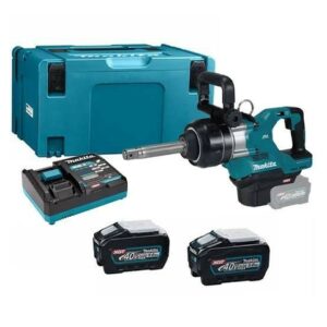 Chave de Impacto 25,4 1″ 3150Nm 40V 2 Baterias 5.0Ah com Carregador e Maleta Makita: TW010GT201