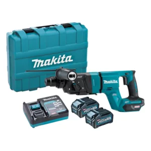 Martelete Perfurador Rompedor Brushless 40V 3,7J 980 RPM 2 Baterias 4.0Ah Carregador e Maleta Makita: HR007GM201