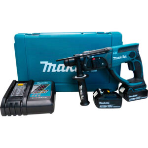 Martelete Perfurador Rompedor 18V 1,9J 1000 RPM com 2 Baterias 3,0Ah Carregador Bivolt e Maleta Makita: DHR202RFE