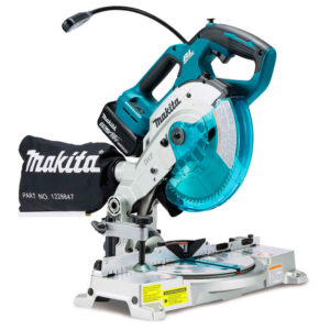 Serra Esquadria Brushless 6.1/2" 18V 5000 RPM com 2 Baterias 5.0Ah e Carregador Makita: DLS600RTE
