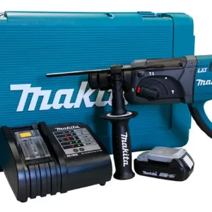 Martelete Perfurador Rompedor 18V 1.9J 1000 RPM 2 Baterias 1.5Ah Carregador e Maleta Makita: DHR202Y001