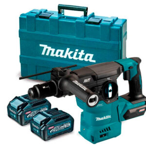 Martelete Perfurador Rompedor Brushless 40V 3,9J 840 RPM com 02 bateria 4,0Ah Carregador e Maleta Makita: HR009GM201