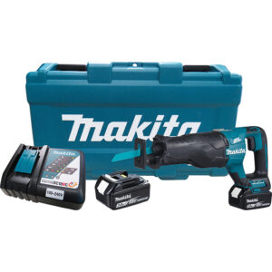 Serra Sabre Brushless 18V 3000 GPM com 2 Baterias 3.0Ah Carregador Bivolt e Maleta Makita: DJR187RFE