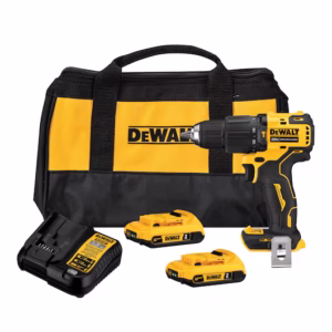 Furadeira/Parafusadeira 1/2" 20V com 2 Baterias 2.0Ah Carregador Bivolt e Bolsa Dewalt: DCD709D2-BR
