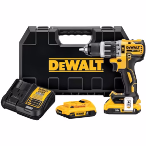 Furadeira/Parafusadeira de Impacto 1/2" 20V com 2 Baterias 2.0Ah Carregador Bivolt e Maleta Dewalt: DCD796D2-BR