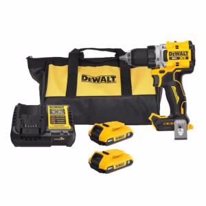 Furadeira/Parafusadeira Brushless 1/2” 20V com 2 Bateria 2.0Ah Carregador Bivolt e Bolsa Dewalt: DCD801D2-BR