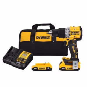 Furadeira/Parafusadeira de Impacto Brushless 1/2" 20V com 2 Baterias 2.0Ah Carregador Bivolt e Bolsa Dewalt: DCD805D2-BR