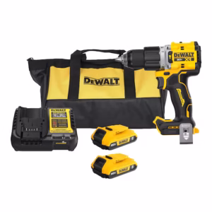 Furadeira/Parafusadeira de Impacto Brushless 1/2” 20V com 2 Baterias 2.0Ah Carregador Bivolt e Bolsa Dewalt: DCD806D2-BR