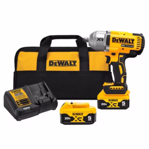 Chave de Impacto 1/2" 1396Nm 20V com 2 Baterias 5.0Ah Carregador Bivolt e Bolsa Dewalt: DCF900P2-BR