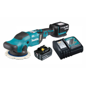 Politriz Roto Orbital Brushless 6" 18V com 2 Baterias 5.0Ah Carregador e Bolsa Makita: DPO600RTE