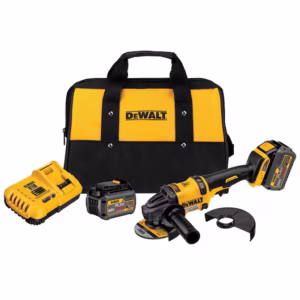 Esmerilhadeira Angular Brushless 4-1/2'' - 6'' 60V com 2 Baterias 6.0Ah Carregador 220V e Bolsa Dewalt: DCG414T2-B2
